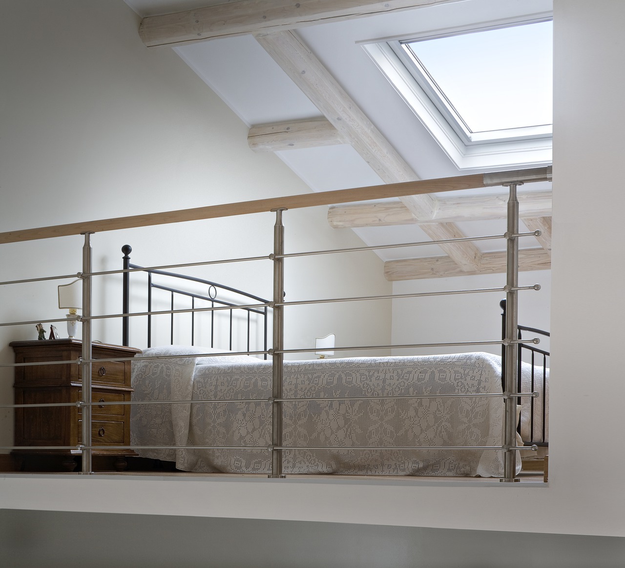 Il letto sul soppalco